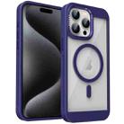 For iPhone 15 Pro Honeycomb Cooling MagSafe Phone Case(Purple) - 1