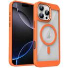 For iPhone 16 Pro Max Honeycomb Cooling MagSafe Phone Case(Orange) - 1