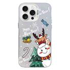 For iPhone 16 Pro Max Christmas Series PC Full Coverage Pattern Phone Case(CW059 White) - 1