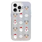 For iPhone 16 Pro Max Christmas Series PC Full Coverage Pattern Phone Case(CW060 White) - 1