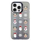 For iPhone 16 Pro Max Christmas Series PC Full Coverage Pattern Phone Case(CK060 Black) - 1