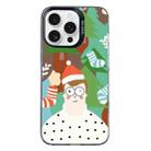 For iPhone 16 Pro Max Christmas Series PC Full Coverage Pattern Phone Case(CK061 Black) - 1