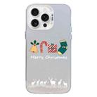 For iPhone 16 Pro Max Christmas Series PC Full Coverage Pattern Phone Case(CW052 White) - 1