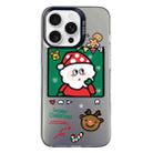 For iPhone 16 Pro Christmas Series PC Full Coverage Pattern Phone Case(CK053 Black) - 1