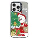 For iPhone 16 Pro Christmas Series PC Full Coverage Pattern Phone Case(CK058 Black) - 1