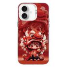 For iPhone 16 Plus Christmas Series PC Full Coverage Pattern Phone Case(CW097 Boy) - 1