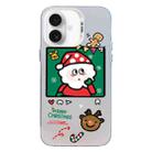 For iPhone 16 Plus Christmas Series PC Full Coverage Pattern Phone Case(CW053 White) - 1