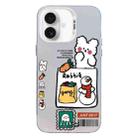 For iPhone 16 Christmas Series PC Full Coverage Pattern Phone Case(CW050 White) - 1