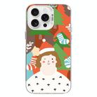 For iPhone 15 Pro Max Christmas Series PC Full Coverage Pattern Phone Case(CW062 White) - 1