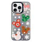 For iPhone 15 Pro Max Christmas Series PC Full Coverage Pattern Phone Case(CK051 Black) - 1