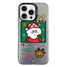 For iPhone 15 Pro Max Christmas Series PC Full Coverage Pattern Phone Case(CK053 Black) - 1