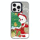 For iPhone 15 Pro Max Christmas Series PC Full Coverage Pattern Phone Case(CK058 Black) - 1