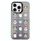 For iPhone 15 Pro Max Christmas Series PC Full Coverage Pattern Phone Case(CK060 Black) - 1