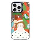 For iPhone 15 Pro Max Christmas Series PC Full Coverage Pattern Phone Case(CK062 Black) - 1