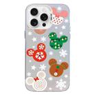 For iPhone 15 Pro Max Christmas Series PC Full Coverage Pattern Phone Case(CW051 White) - 1