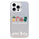 For iPhone 15 Pro Max Christmas Series PC Full Coverage Pattern Phone Case(CW052 White) - 1