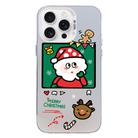 For iPhone 15 Pro Max Christmas Series PC Full Coverage Pattern Phone Case(CW053 White) - 1