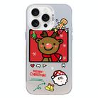 For iPhone 15 Pro Max Christmas Series PC Full Coverage Pattern Phone Case(CW054 White) - 1