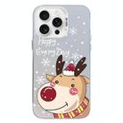 For iPhone 15 Pro Max Christmas Series PC Full Coverage Pattern Phone Case(CW055 White) - 1