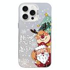 For iPhone 15 Pro Max Christmas Series PC Full Coverage Pattern Phone Case(CW056 White) - 1