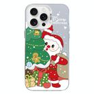 For iPhone 15 Pro Max Christmas Series PC Full Coverage Pattern Phone Case(CW058 White) - 1