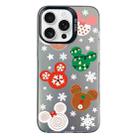 For iPhone 15 Pro Christmas Series PC Full Coverage Pattern Phone Case(CK051 Black) - 1