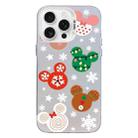 For iPhone 15 Pro Christmas Series PC Full Coverage Pattern Phone Case(CW051 White) - 1