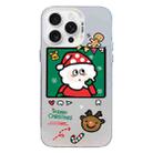 For iPhone 15 Pro Christmas Series PC Full Coverage Pattern Phone Case(CW053 White) - 1