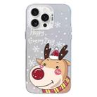 For iPhone 15 Pro Christmas Series PC Full Coverage Pattern Phone Case(CW055 White) - 1