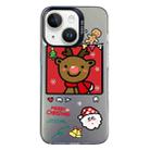 For iPhone 15 Plus Christmas Series PC Full Coverage Pattern Phone Case(CK054 Black) - 1