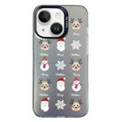 For iPhone 15 Plus Christmas Series PC Full Coverage Pattern Phone Case(CK060 Black) - 1