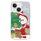 For iPhone 15 Plus Christmas Series PC Full Coverage Pattern Phone Case(CW058 White) - 1