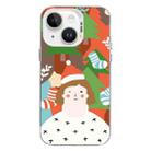 For iPhone 15 Christmas Series PC Full Coverage Pattern Phone Case(CW062 White) - 1