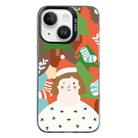 For iPhone 15 Christmas Series PC Full Coverage Pattern Phone Case(CK062 Black) - 1