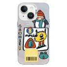 For iPhone 15 Christmas Series PC Full Coverage Pattern Phone Case(CW049 White) - 1