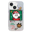 For iPhone 15 Christmas Series PC Full Coverage Pattern Phone Case(CW053 White) - 1