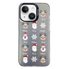 For iPhone 14 Plus Christmas Series PC Full Coverage Pattern Phone Case(CK060 Black) - 1