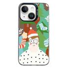 For iPhone 14 Plus Christmas Series PC Full Coverage Pattern Phone Case(CK061 Black) - 1