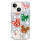 For iPhone 14 Plus Christmas Series PC Full Coverage Pattern Phone Case(CW051 White) - 1