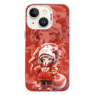 For iPhone 14 Christmas Series PC Full Coverage Pattern Phone Case(CW098 Girl) - 1