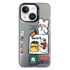 For iPhone 14 Christmas Series PC Full Coverage Pattern Phone Case(CK050 Black) - 1