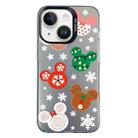 For iPhone 14 Christmas Series PC Full Coverage Pattern Phone Case(CK051 Black) - 1