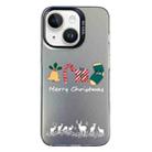 For iPhone 14 Christmas Series PC Full Coverage Pattern Phone Case(CK052 Black) - 1