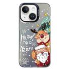 For iPhone 14 Christmas Series PC Full Coverage Pattern Phone Case(CK056 Black) - 1