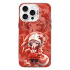 For iPhone 14 Pro Christmas Series PC Full Coverage Pattern Phone Case(CW098 Girl) - 1