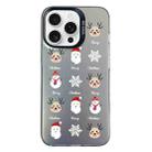 For iPhone 14 Pro Max Christmas Series PC Full Coverage Pattern Phone Case(CK060 Black) - 1