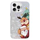 For iPhone 14 Pro Max Christmas Series PC Full Coverage Pattern Phone Case(CW056 White) - 1