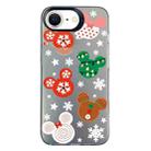For iPhone 7 / 8 / SE 2020 2022 Christmas Series PC Full Coverage Pattern Phone Case(CK051 Black) - 1