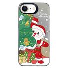 For iPhone 7 / 8 / SE 2020 2022 Christmas Series PC Full Coverage Pattern Phone Case(CK058 Black) - 1