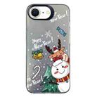 For iPhone 7 / 8 / SE 2020 2022 Christmas Series PC Full Coverage Pattern Phone Case(CK059 Black) - 1
